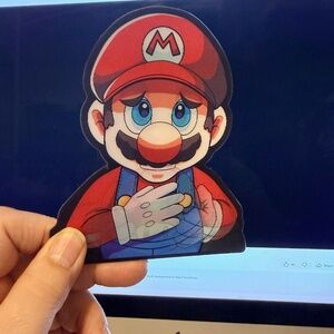 Super Mario moving  3D moving sticker